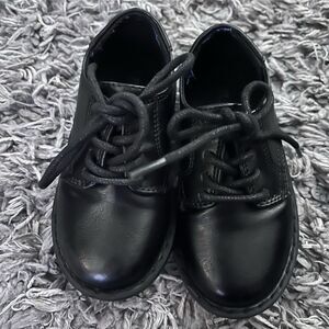 The Children’s Place Boys Toddler Uniform Lace Up Dress Shoes Size 8 Black